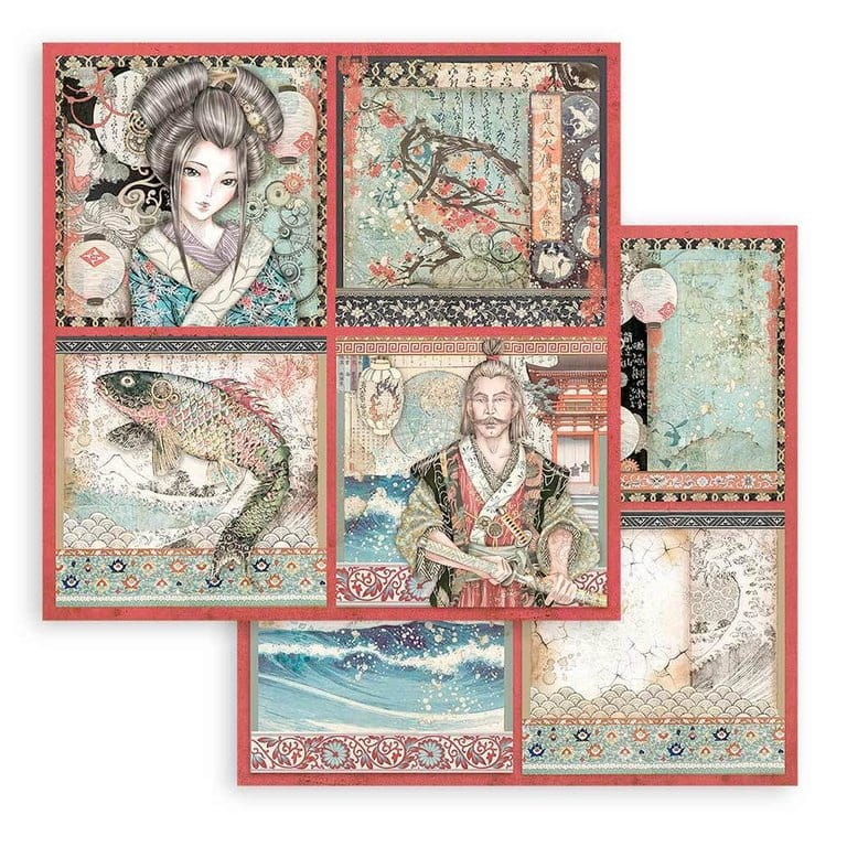 stamperia-pojedynczy papier-do-scrapbookingu sir-vagabond-in-japan-4-cards.jpg
