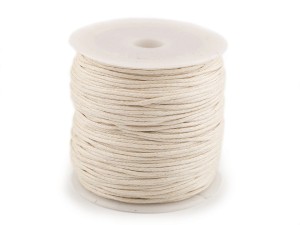 Sznurek bawełniany Ø0,8 mm woskowany naturalny jasny.jpg