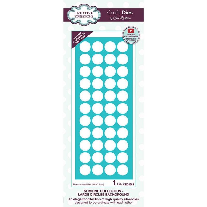 Wykrojnik-Creative Expressions Sue Wilson Slimline Large Circles Background-CED1253.jpg