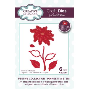 Wykrojnik-Creative Expressions Sue Wilson Poinsettia Stem-CED3207.jpg