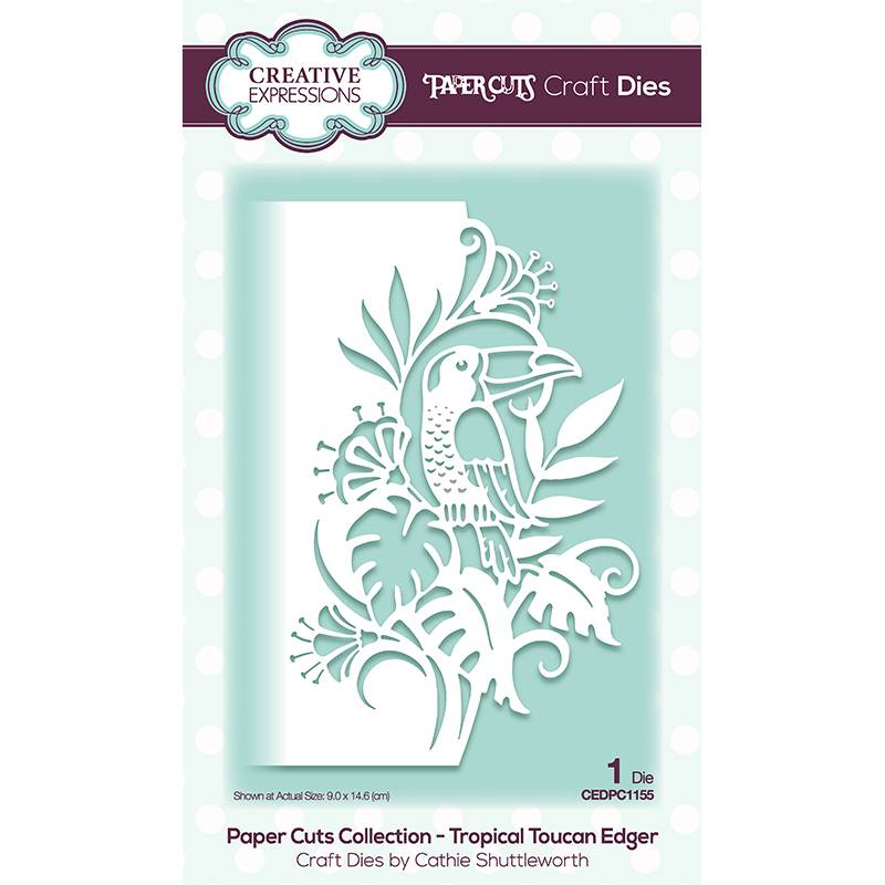 Wykrojnik-Creative Expressions Paper Cuts Edger Tropical Toucan-CEDPC1155.jpg