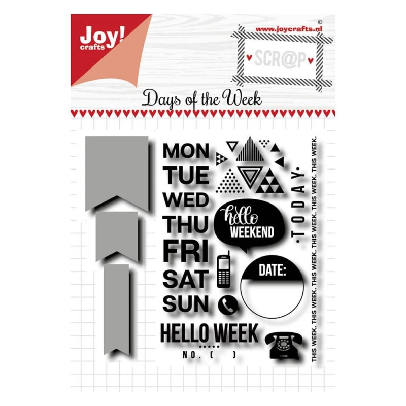 Zestaw - Wykrojnik + Stemple Days of the Week - Joy!crafts.jpg