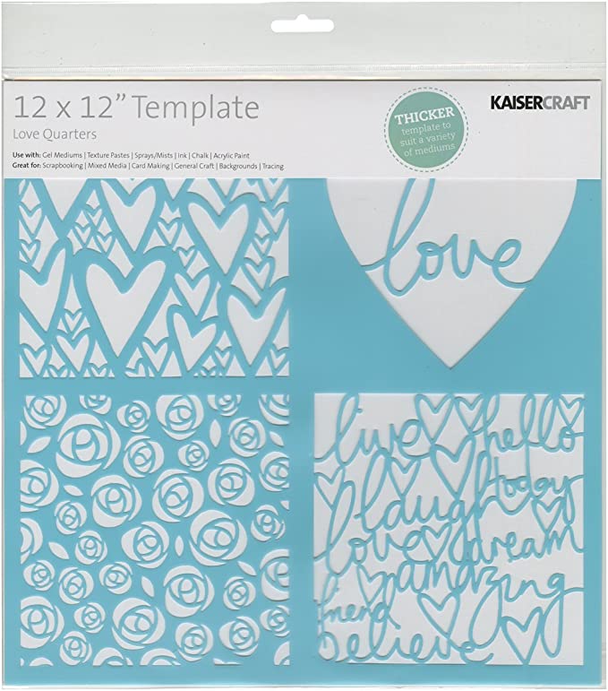 Maska-Szablon-Kaisercraft • Templates 30,5x30,5cm Love Quarters_1.jpg