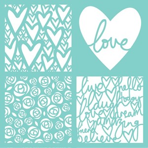Maska-Szablon-Kaisercraft • Templates 30,5x30,5cm Love Quarters_2.jpg