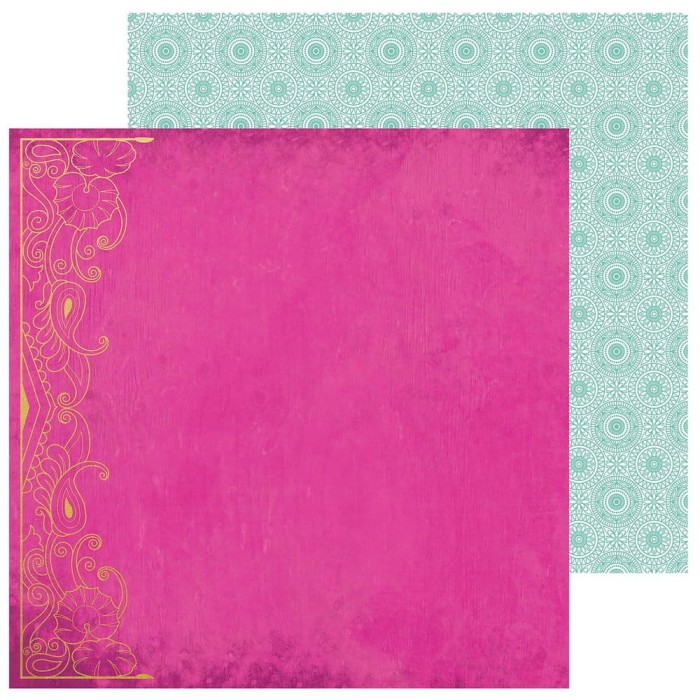Kaisercraft • Papier do scrapbookingu Bombay sunset double-sided 30x30 Music.jpg