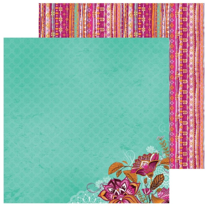 Kaisercraft • Papier do scrapbookingu Bombay sunset double-sided 12x12 Mumbai.jpg