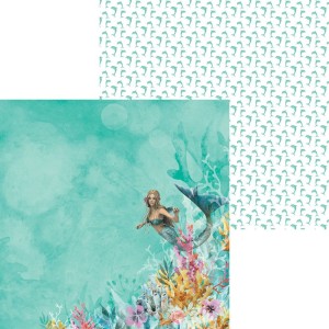 Kaisercraft • Papier do scrapbokingu Mermaid tails double-sided 12x12 Dolphin.jpg