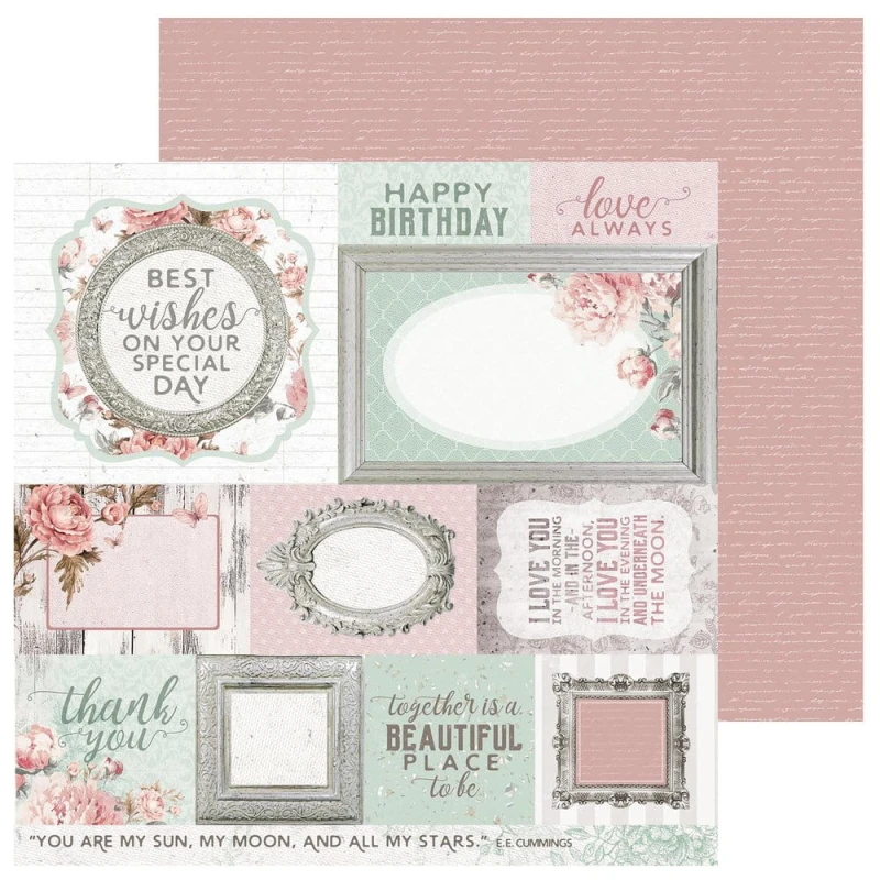 Kaisercraft • Papier do scrapbookingu Sage and grace double-sided 12x12 Thoughts.jpg