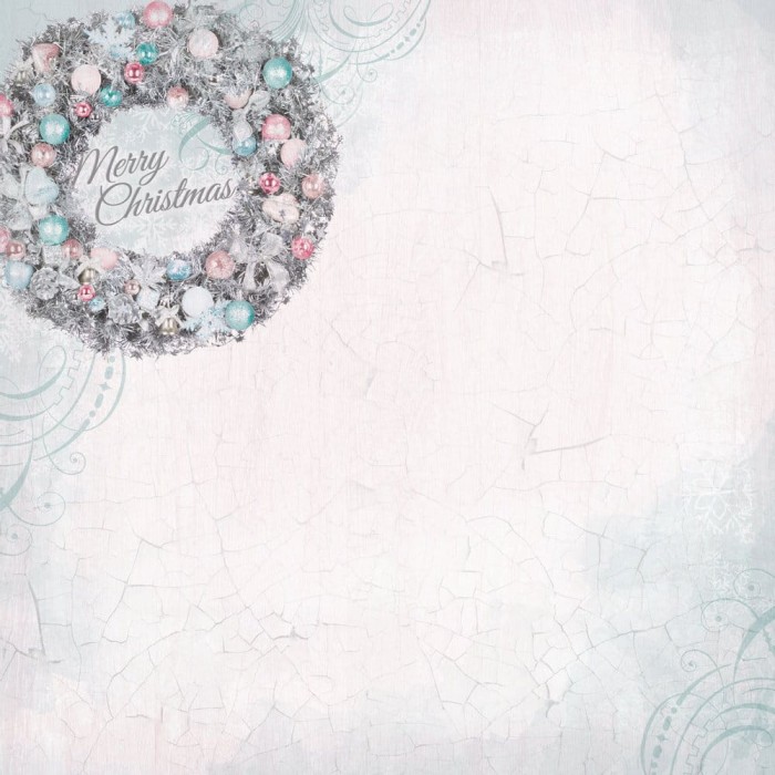 Kaisercraft • Papier do scrapbookingu Silver bells double-sided 12x12 Merry Christmas.jpg