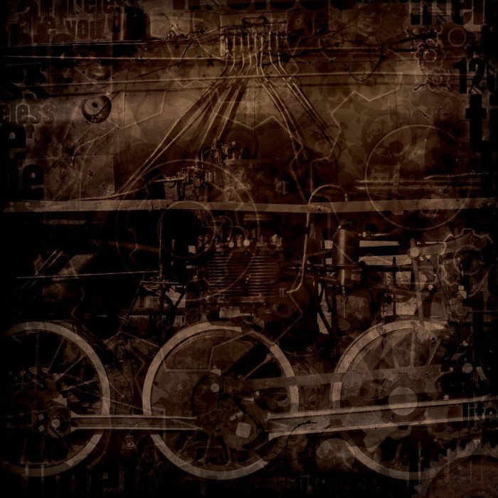 Kaisercraft • Papier do scrapbookingu Time machine double-sided 12x12 Steam engine.jpg