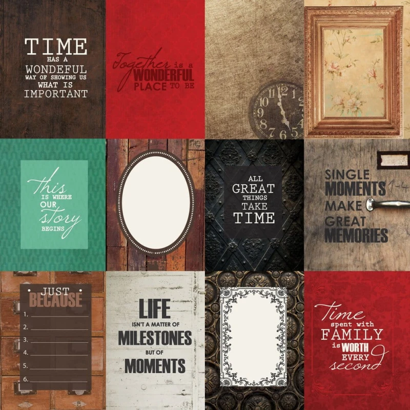 Kaisercraft • Papier do scrapbookingu Antique bazaar double-sided 12x12 Character.jpg