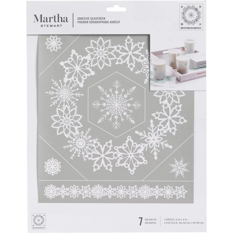 Maska-szablon-Martha Stewart • Adhesive Screen Printing Snowflake.jpg