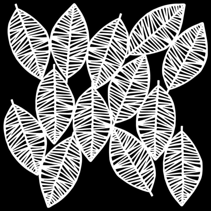 Maska-szablon-The Crafter'S Workshop • Stencil Striped Leaves 30.5x30.5cm.jpg