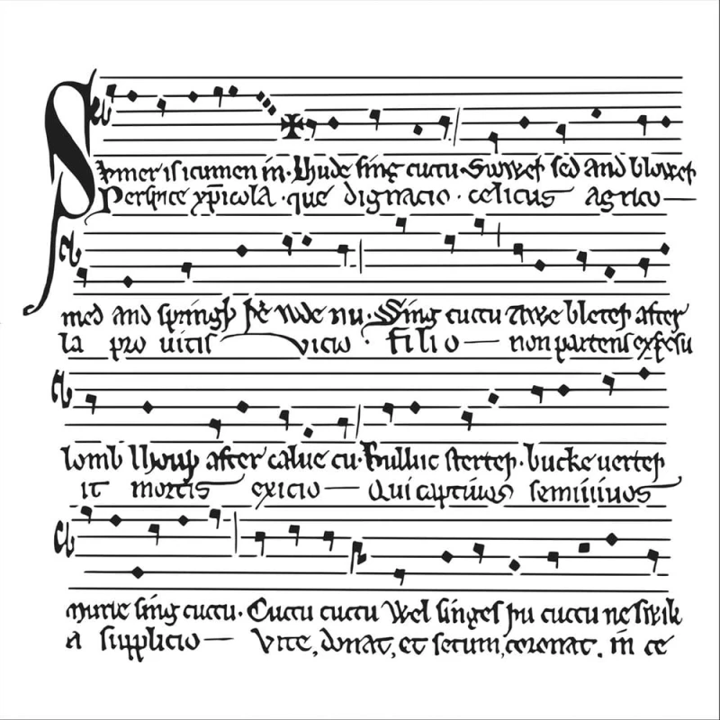 Maska-szablon-The Crafter'S Workshop • Stencil 30,5x30,5cm Medieval music.jpg