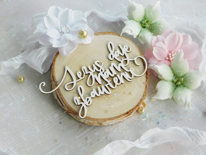 Tekturka Komunia 2023 - Jezus daje nam zbawienie - napis - Twoja Tekturka K3327.jpg