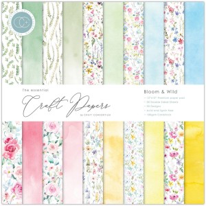 Zestaw papierów do scrapbookingu 30x30 - Bloom & Wild - Craft Consortium.jpg