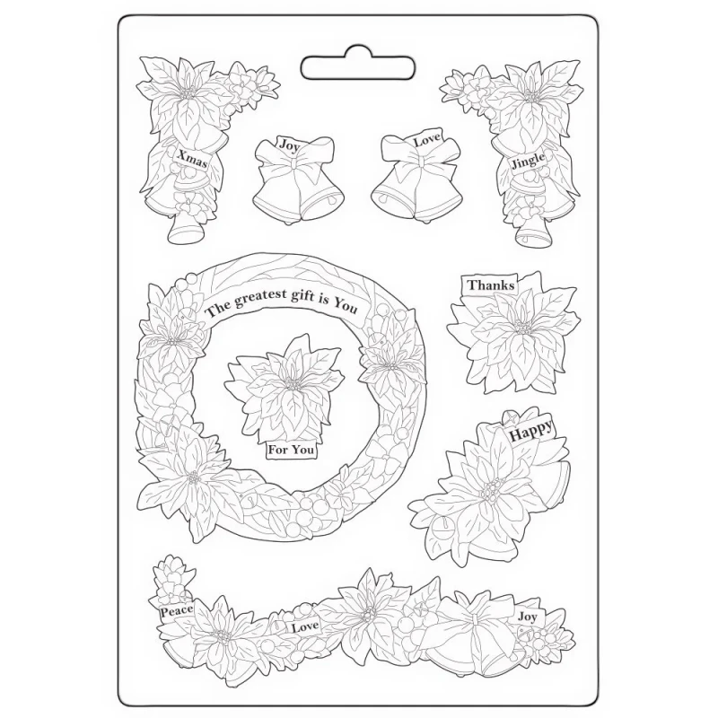 Foremka-stamperia-christmas-mixed-media-soft-mould-a5-poinsetta-and-garlands.jpg
