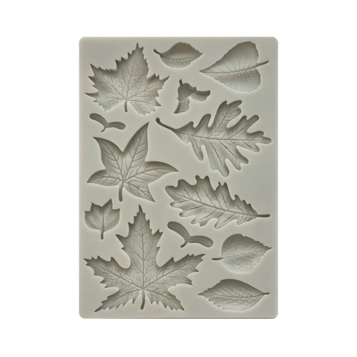 Foremka-silikonowa-stamperia-silicon-mould-a5-woodland-leaves-kacma501.jpg