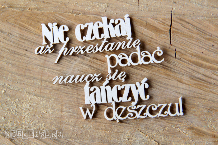 Napis Nie czekaj aż przestanie padać.jpg