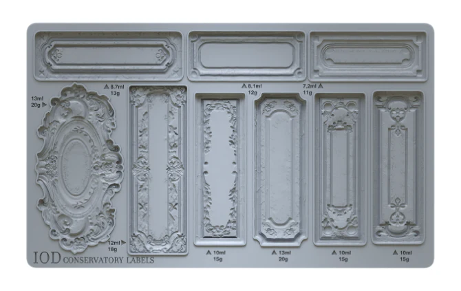 Foremka silikonowa Conservatory Labels 6x10 IOD.jpg