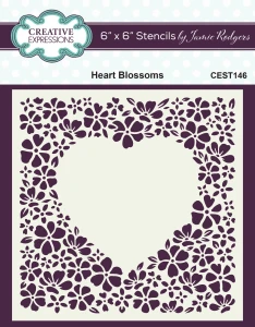 Szablon-maska-creative-expressions-jamie-rodgers-stencil-heart-blossom.jpg