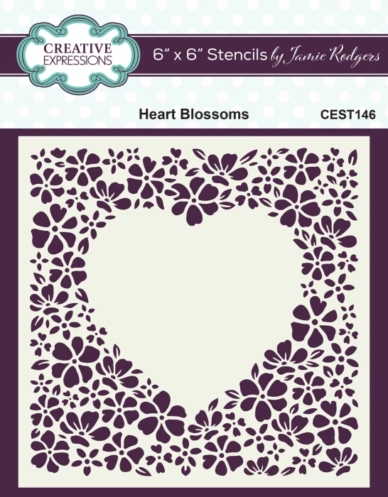 Szablon-maska-creative-expressions-jamie-rodgers-stencil-heart-blossom.jpg