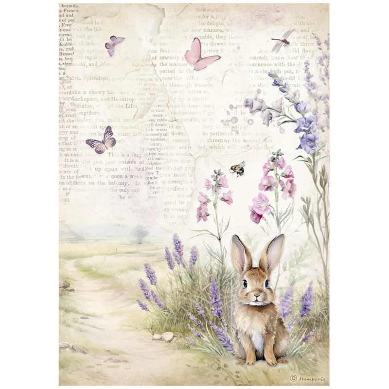 Papier-ryzowy-stamperia-lavender-a4-rice-paper-bunny.jpg