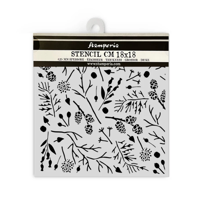 szablon-maska-stamperia-forest-thick-stencil-18x18cm-branches-and-pinecones_1.jpg