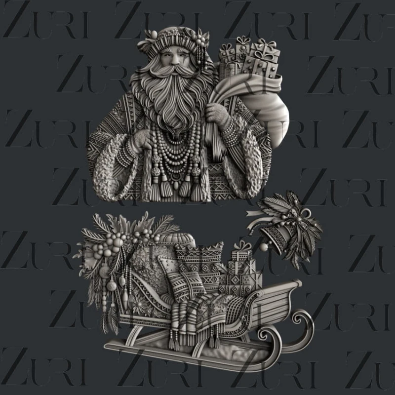 Foremka-silikonowa-Boho_Santa_and_Sled.jpg