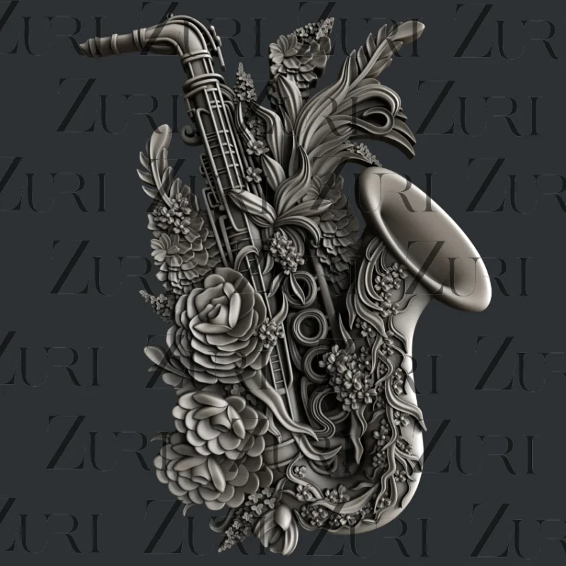 Foremka-silikonowa-Floral_Saxophone.jpg