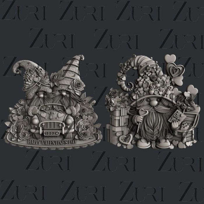 Foremka-silikonowa-zuri-Valentine's Gnomes Set 1.jpg