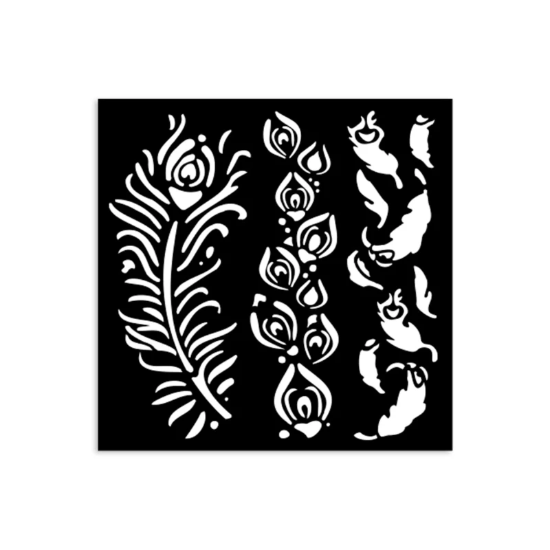 Szablon-maska-stamperia-masquerade-thick-stencil-12x12cm-feather.jpg