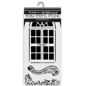 szablon-maska-stamperia-masquerade-thick-stencil-12x25cm-window_1.jpg