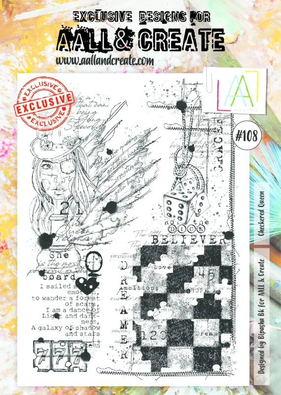 Stempel-aall-and-create-stamp-set-a4-checkered-queen.jpg