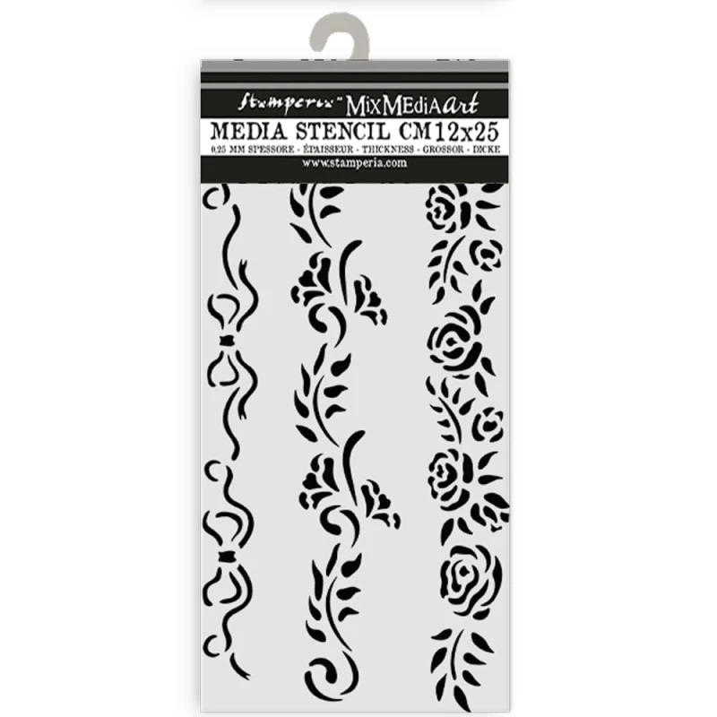 Szablon maska 12x25cm "Timeless" - Bordiury kwiatowe.jpg