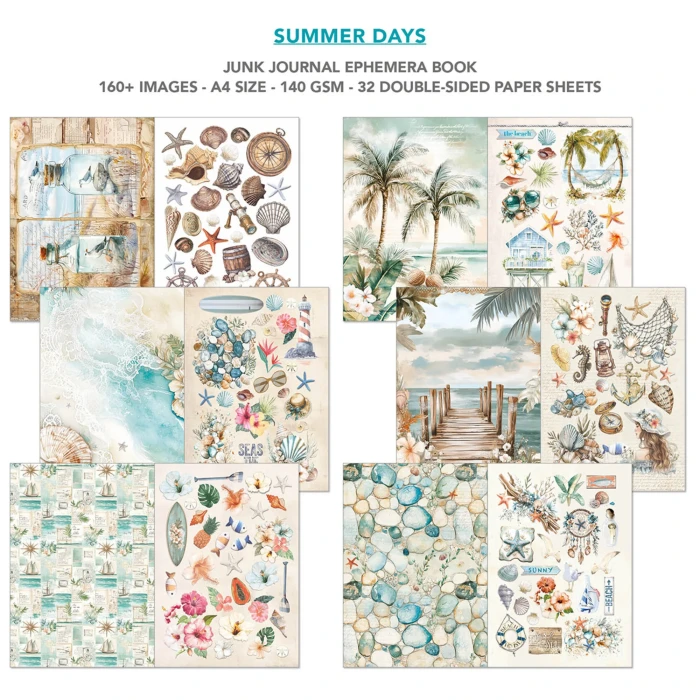 Papier-do-scrapbookingu-A4-ciao-bella-summer-days-a4-junk-journal-ephemera-book_1.jpg