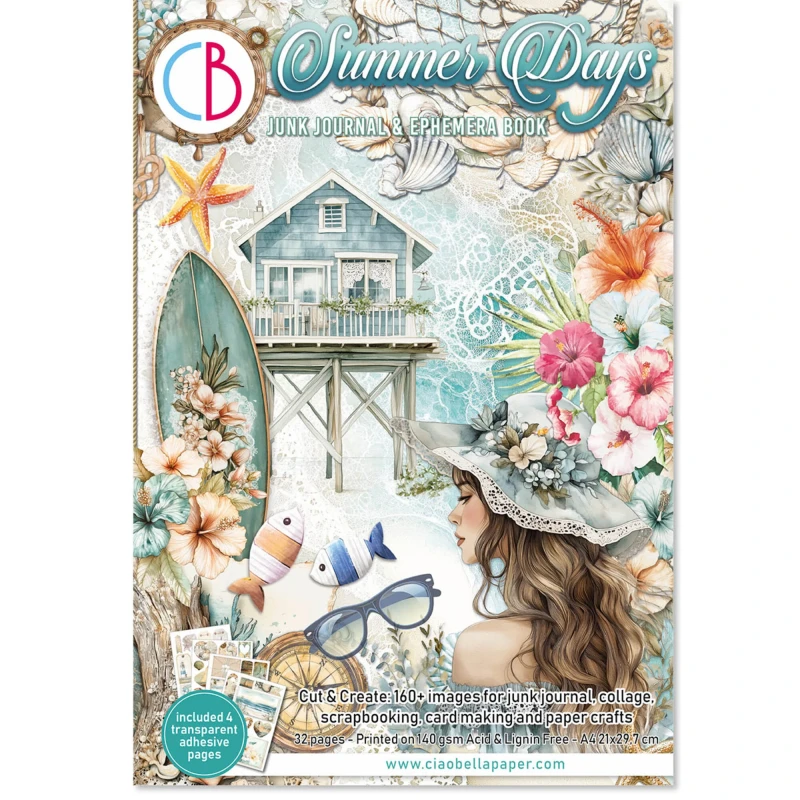 Papier-do-scrapbookingu-A4-ciao-bella-summer-days-a4-junk-journal-ephemera-book.jpg