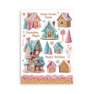 Zestaw papierów washi Candy Christmas A5 Washi Pad (8szt) - Stamperia SBW22.jpg