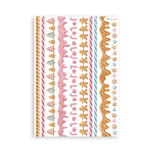 Zestaw papierów washi Candy Christmas A5 Washi Pad (8szt) - Stamperia SBW22.jpg