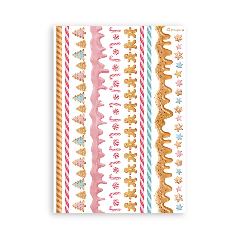 Zestaw papierów washi Candy Christmas A5 Washi Pad (8szt) - Stamperia SBW22.jpg