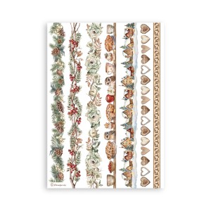 Zestaw papierów washi Owl's House A5 Washi Pad (8szt) - Stamperia (SBW23).jpg