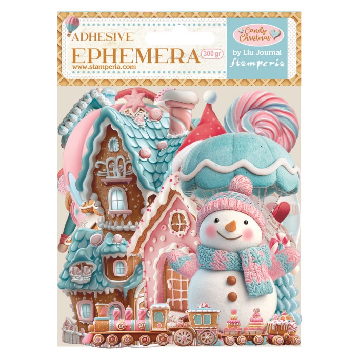 Zestaw wyciętych elementów "Candy Christmas" Ephemera (40szt) - Stamperia (DFLCT66)