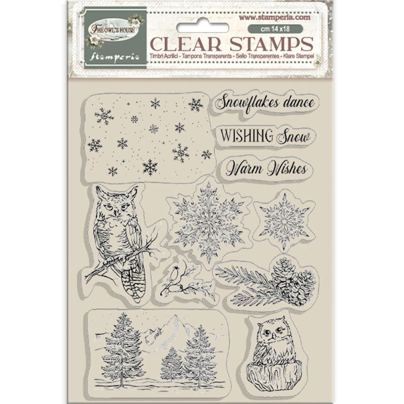 Stempel "Owl's House" - Sowy - Stamperia (WTK224)