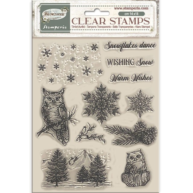 Stempel "Owl's House" - Sowy - Stamperia (WTK224)