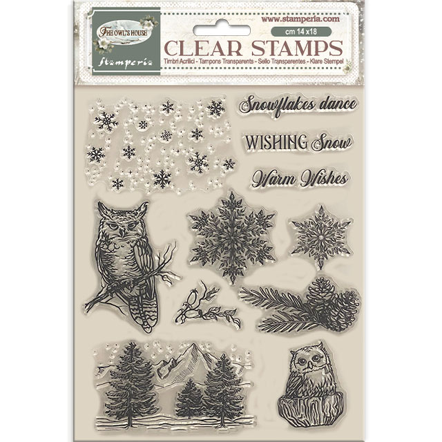 Stempel "Owl's House" - Sowy - Stamperia (WTK224)