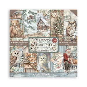 Zestaw papierów do scrapbookingu 30x30 "Owl's House" - Stamperia (SBBL174)