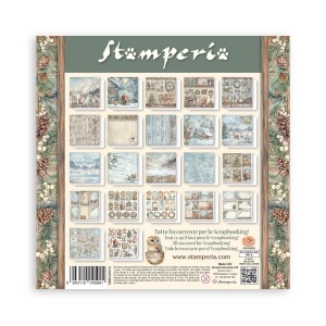 Zestaw jednostronnych papierów do scrapbookingu 20x20 "Owl's House" Maxi  Pack (Single Face) - Stamperia (SBBSXB16)