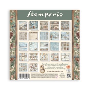 Zestaw jednostronnych papierów do scrapbookingu 30x30 "Owl's House" Maxi Pack (Single Face) - Stamperia (SBBXLB28)