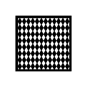 Szablon maska 12x12 "Alice in Christmas" - Tło w romby - Stamperia (KSTDS54)