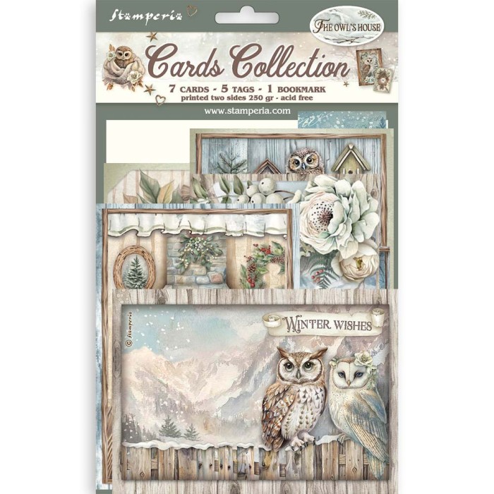 Zestaw kart "The Owl's House" Cards Collection - Stamperia (SBCARD31)
